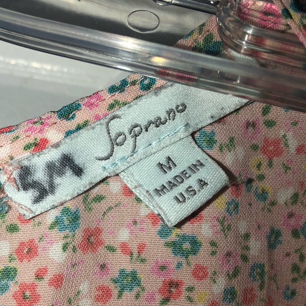 Floral Tank Top with Bows - Picture 4 of 4